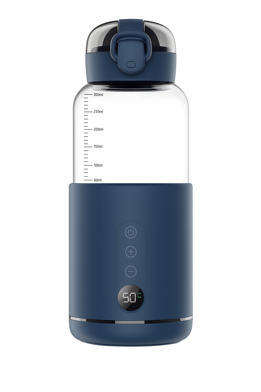 Chauffe-biberon premium portable bleu, rapide avec contrôle de température – BabyNomade