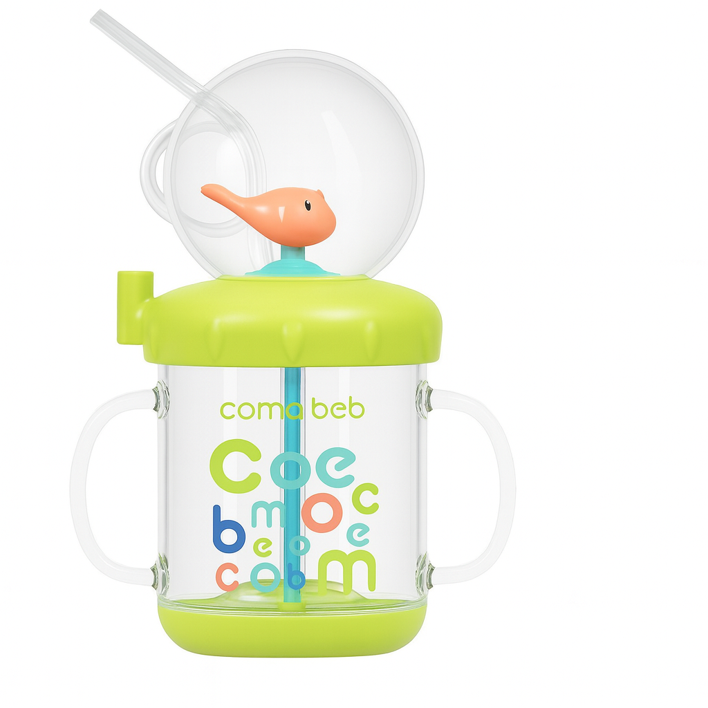 gobelet a paille avec baleine fontaine