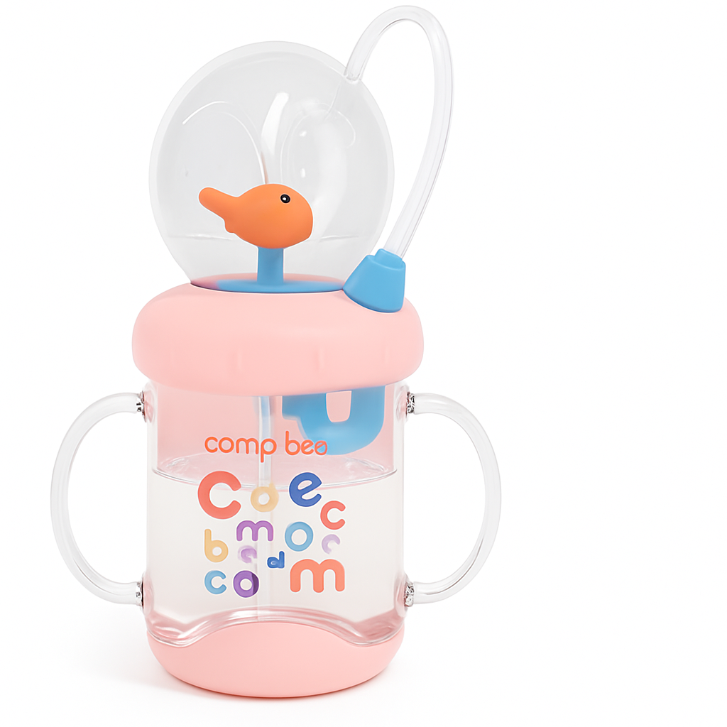 gobelet a paille avec baleine fontaine