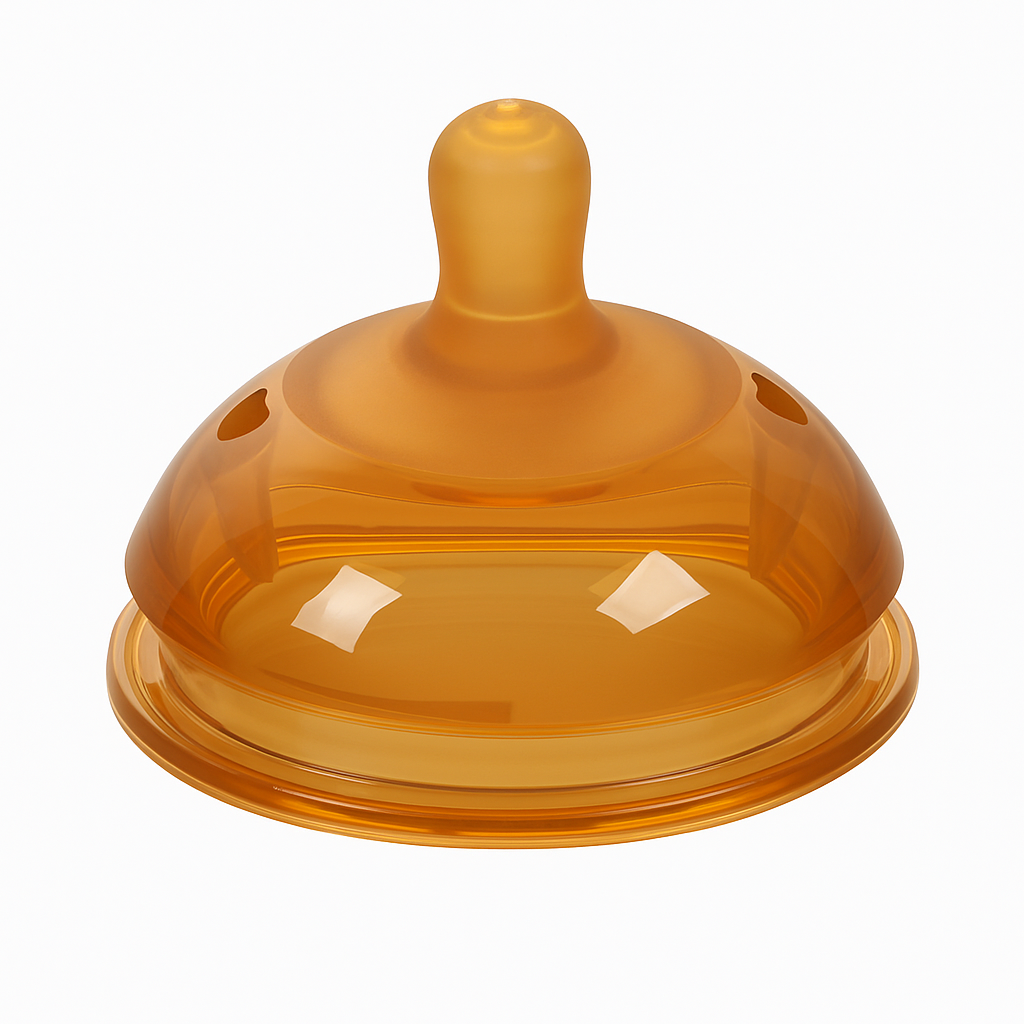 Lot de 2 biberons tétée naturelle – Silicone souple proche du sein maternel (120 ml & 210 ml)