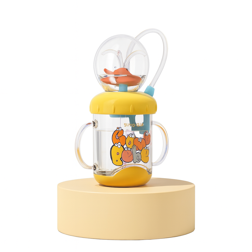 gobelet a paille avec baleine fontaine